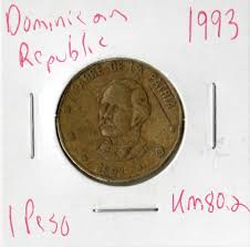 Coin Dominican Republic 1 Peso 1993 KM80.2 | eBay