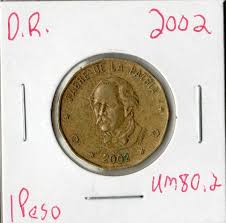 Coin Dominican Republic 1 Peso 2002 KM80.2 | eBay