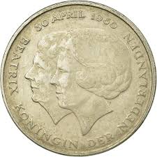 Netherlands Coin 1 Gulden | Queen Beatrix | 1980 - Etsy Norway