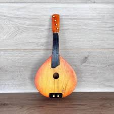 Vintage Children's Toy Mandolin Wooden Toy Stringed ...