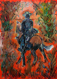 Lonesome Cowboy, Pintura por Jean Mirre | ArtMajeur