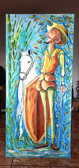 DON QUIJOTE & ROCINANTE- GIANT Painting. Decoration for ...