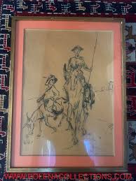 P.A.GARIAZZO TORINO 1879-1964 QUADRO DON CHISCIOTTE DELLA MANCIA OPERA FIRMATA | eBay