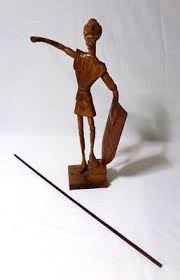 1975 Spain Hand Carved Wood Carving Don Quixote Sculpture | eBay