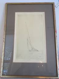 DON SWANN "The Shamrock" ORIG ETCHING SIGNED NUMBERED B 76/300 SAILBOAT | eBay