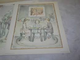 Vintage 1941 Lithograph SET CHILDREN 12” X 10” Donald Art Co ...