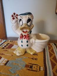 Super Cool & Mid Century DONALD DUCK FIGURINE Ceramic Planter - Etsy Canada