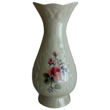 Similar Items to Vintage Donegal Parian china vase with pink ...