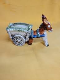 Occupied Japan Donkey Cart Planter — The Crows Foot Antiques ...