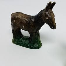 Vintage 1950s Nativity Set Pieces Blow Mold Hard Plastic ...