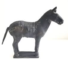 Vintage Chinese Terracotta Clay Pottery Warrior Army HORSE ...