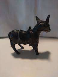 Vintage Donkey Burro Mule Ass Cast Aluminum Bank 4 1/4" Tall ...