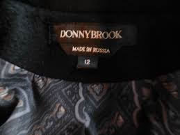 Vintage Donnybrook Size 12 Black Wool Coat/matching ...