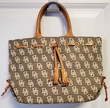 Dooney & Bourke Small Tulip Tassel Tote Canvas & Leather ...