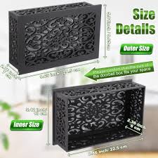 Doorbell Chime Cover Wood Doorbell Cover Box Only Doorbell Chime Box Doorbell Chime Cover Box Only Universal Decorative with Extra Self-Adhesive Tape Easy to Install for Home (Dark Gray) : Amazon.sg: DIY