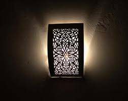 Moroccan Brass Wall Light - Etsy