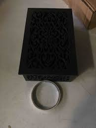 Doorbell Chime Cover Wood Doorbell Cover Box Only Doorbell Chime Box Doorbell Chime Cover Box Only Universal Decorative with Extra Self-Adhesive Tape Easy to Install for Home (Dark Gray)