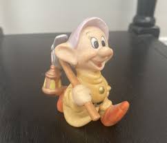 Walt Disney Ceramic Dopey Figurine Snow White Seven Dwarfs Miner Sri Lanka | eBay