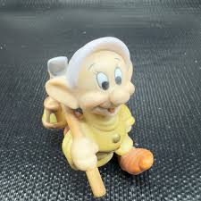 DISNEY Dopey With Pick and Lamp From Snow White Porcelain Figurine Sri Lanka VTG - Etsy