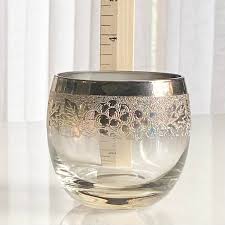 Vintage MCM Ombre Metallic Roly Poly Glasses With Carrier Caddy - Etsy