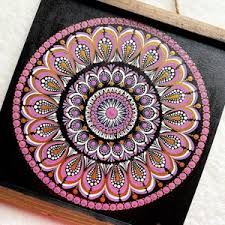 Original Dot Mandala Wall Art on Canvas Board Hand-painted ...