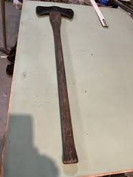 antique 1948 Double Bit Warren Axe Head & Handle, all ...