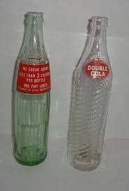 2) Vintage 16 oz Glass Diet Rite Plus Double Cola Bottle ...