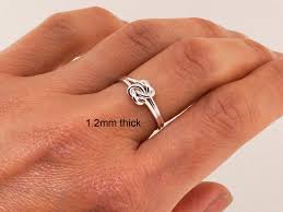 Handcrafted Celtic Infinity Double Love Knot Ring - Sterling Silver Promise Engagement Anniversary Jewelry - Etsy