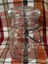 1923-1933 VINTAGE BALL IDEAL CLEAR GLASS CANNING JAR LID ...