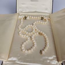 Beautiful Vintage Cultured Pearl Necklace 24" Long 14k Gold Clasp 6mm | eBay