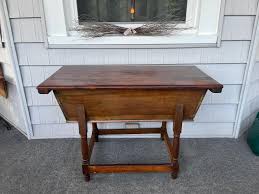 Solid Wood Dough Box With Lift off Lid End Table and Storage