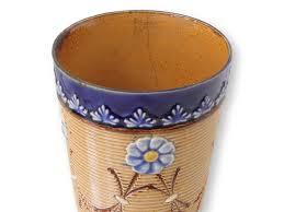 Doulton Lambeth Floral High Ball Beakers