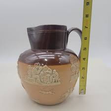 Edwardian Royal Doulton Lambeth Harvest Farming Jug/ Pitcher ...