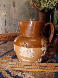 Vintage Royal Doulton Lambeth Stoneware Relief Pitcher - Etsy