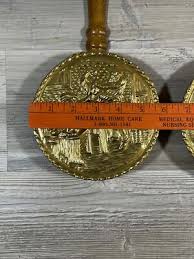 Pair (2) Vintage Copper Match Stick Fireplace Holders ...