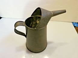 Antique Primitive Tin 1 quart Coffee Pot/Oil Filler Pitcher | eBay Australia