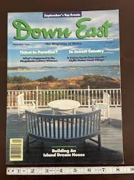 Vintage September 1990 Down East Magazine Maine Building An ...