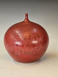 Studio Pottery Weed Pot with Sang De Boeuf Glaze For Sale at ...