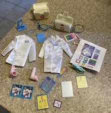 Lot Vintage 80's Doctor Nurse Barbie Doll Access Medical Kit ...
