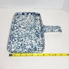 Dr. Douglas Wonder Baker | Kitchen | Dr Douglas Wonder Baker Vintage Stoneware Baking Pan Blue White Sponge Print | Poshmark