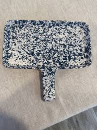 Vintage Dr. Douglas Wonder Baker Pan White/Green Splatter Stoneware 11 x 6.5 | eBay