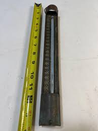 Sold at Auction: Antique copper and glass mercury thermometer,
