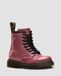 Toddler 1460 Glitter Lace Up Boots in Pink | Dr. Martens