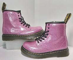 Dr. Martens AirWair Toddler Size 9 Red Glitter Boots Lace Up & w/ Zipper 1460 T | eBay