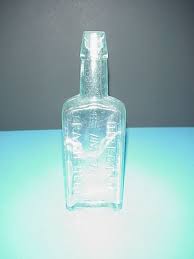 Antique Barry's Tricopherous Medicine Glass Bottle Skin Hair New York Aqua Blue | eBay Australia