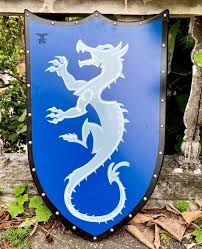 Medieval Heater Wooden Shield Crest Family Coat Of Arms ...