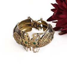 Vintage Brass Berber Moroccan Cuff Bracelet With Filigree and Quatrefoil - Etsy Canada