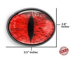 Red Snake Eyeball Men Women Handmade Sci-Fi Belt Buckle | eBay