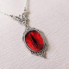 ZERZENGGENGPT Gothic Blood Stone Necklace For Women Men -Embossed Witch Butterfly-Necklace Vintage Eye Stone Necklace: Buy Online at Best Price in UAE - Amazon.ae