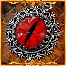 Gothic Red Eye Necklace at A MON SEUL DESIR Boutique